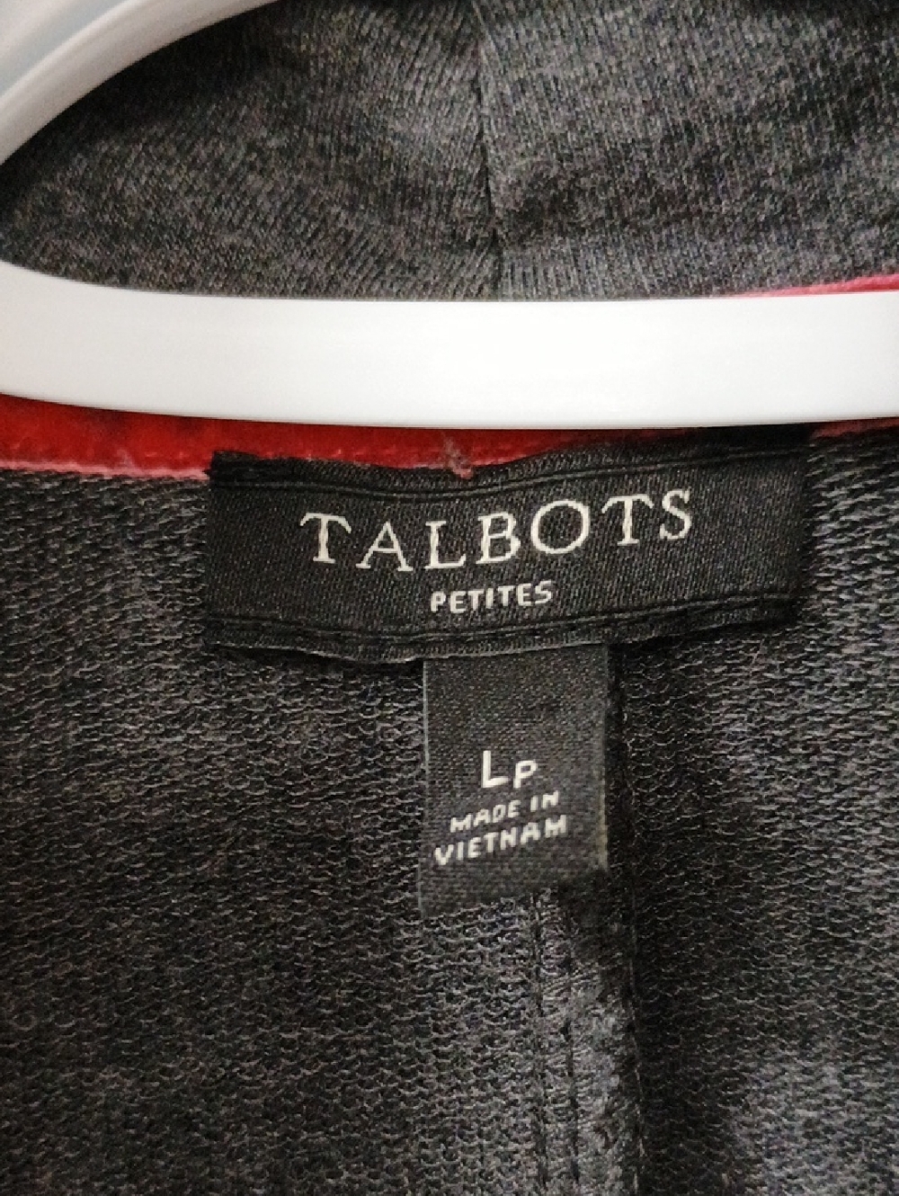 Talbots Gray Open-Style Sweatshirt Jacket LP - Picture 3 of 5